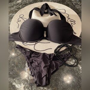 Elegant Black Women's Bikini Set 34D/S
